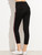 Women's NELLY Striped CROP Track Pants by Fifth Avenue - Black
