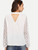 Fifth Avenue Women's J990 POLKA Dot Mesh Panel Dress Top - White