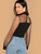 Fifth Avenue Women's UVA4 Mesh Panel Blouse - Black
