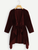 Fifth Avenue Women's VNNV Velvet Waterfall Front Self Tie Kimono - Maroon