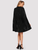 Fifth Avenue Women's RAPT22 Double Breasted Velvet Cape Coat - Black