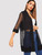 Fifth Avenue Women's GKS24 Mesh Front Kimono - Black
