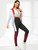 Women's HJ207 Color Block Jogger Pants by Fifth Avenue - Black and Maroon