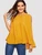 Fifth Avenue Women's Cape Sleeve Beaded Blouse UVA1107 - Mustard