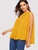 Fifth Avenue Women's Cape Sleeve Beaded Blouse UVA1107 - Mustard