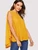 Fifth Avenue Women's Cape Sleeve Beaded Blouse UVA1107 - Mustard