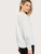 Fifth Avenue Women's UVA1145 Neck Ruffle Lace Cuff Blouse - White