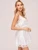 Fifth Avenue Women's NSS67 Satin and Lace Night Dress - White