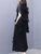 Fifth Avenue Chiffon Overlay Top and Pants 2 Piece Set TPS154 - Black