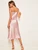 Fifth Avenue Women's NSS98 Extra Long Satin Cami Dress - Pink