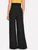 Fifth Avenue Georgette GTTWP17 Self Belted Extra Wide Leg Pants - Black