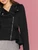 Fifth Avenue Fleece Peplum Moto Jacket LNA2030 - Black