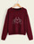 Fifth Avenue DIFT18 Hand Heart Printed Sweatshirt - Maroon