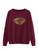 Fifth Avenue DIFT20 Leopard Lip Printed Sweatshirt - Maroon