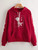 Fifth Avenue DIFT21 Japanese Florals Print Hoodie - Red