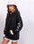 Fifth Avenue DIFT22 Floral Sleeve Print Hoodie - Black
