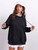 Fifth Avenue DIFT22 Floral Sleeve Print Hoodie - Black