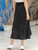 Fifth Avenue Womens Cotton Overlap Detail Polka Print GTSKIR1 Skirt - Black