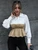 Fifth Avenue Womens Colorblock Stitched Western Top - FAWWT6