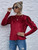 Fifth Avenue Womens Puff Sleeve Velvet Stitched Western Top - FAWWT10