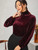 Fifth Avenue Womens High Neck Detail Velvet Stitched Western Top - FAWWT13