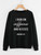 Fifth Avenue DIFT85 Mom Life Kisses Caffeine Printed Sweatshirt - Black