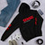 Fifth Avenue DIFT93 Sensei Text Sleeves Print Hoodie - Black