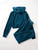Fifth Avenue Womens Zip Up Velvet Hoodie and Pants Co-Ord Set FAVELC13 - SB