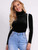 Fifth Avenue Womens Mock Neck Detail Velvet Stitched Western Top - FAWWT20