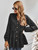 Fifth Avenue Womens Peplum Button Detail Stitched Western Top FAWWT27 - Black