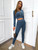 Fifth Avenue Womens Zip Up Velvet Jacket and Pants Co-Ord Set FAVELC17 - Blue