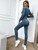 Fifth Avenue Womens Zip Up Velvet Jacket and Pants Co-Ord Set FAVELC17 - Blue