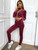 Fifth Avenue Womens Zip Up Velvet Jacket and Pants Co-Ord Set FAVELC17 - Pink