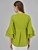 Women's Double Frill Sleeve Tie Top by Groove - GRWTP12