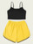 Fifth Avenue Women's WSNS10 Contrast Tank Top and Shorts Set