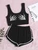 Fifth Avenue Women's WSNS13 Printed Tank Top and Shorts Set