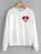 Fifth Avenue DIFT207 Cartoon Vector Printed Sweatshirt - White