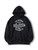 Fifth Avenue DIFT228 Vintage Print Hoodie - Black