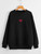 Fifth Avenue DIFT237 Heart Printed Sweatshirt - Black