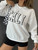 Fifth Avenue DIFT242 Text Printed Sweatshirt - White
