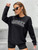 Fifth Avenue DIFT243 Text Printed Sweatshirt - Black