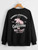 Fifth Avenue DIFT245 Front Back California Printed Sweatshirt - Black