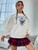 Fifth Avenue DIFT251 Montana Printed Sweatshirt - White