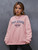 Fifth Avenue DIFT248 Palm Springs Printed Sweatshirt - Pink