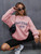 Fifth Avenue DIFT248 Palm Springs Printed Sweatshirt - Pink