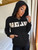 Fifth Avenue DIFT270 Oakland Print Zip Hoodie - Black