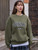Fifth Avenue DIFT281 Sunday University Printed Sweatshirt - Khaki Green