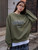 Fifth Avenue DIFT281 Sunday University Printed Sweatshirt - Khaki Green