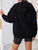 Fifth Avenue DIFT289 All Roads Lead To Rome Print Hoodie - Black