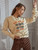 Fifth Avenue DIFT296 San Diego Printed Sweatshirt - Cream